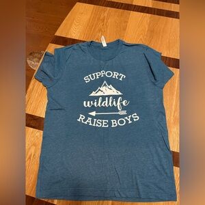 Support wildlife raise boys top